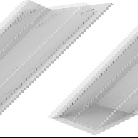 Mexen Roma sprchovací kút s výkyvnými dverami 90 x 70 cm, priehľadný, chróm - 854-090-070-01-00