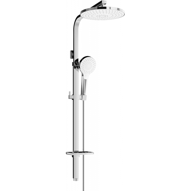Mexen Q05 sprchový stĺp, chrómová/biela - 798050595-00