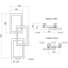 Mexen Grid dekoratívny kúpeľňový radiátor 870 x 360 mm, 209 W, čierny - W215-0870-360-00-70