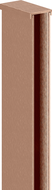 Mexen lišty k stene pre sprchovú stenu 8 mm, brúsená meď - 800-00-65
