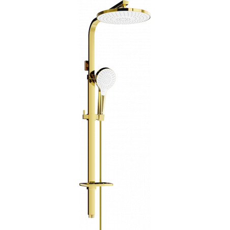 Mexen Q05 sprchový stĺp, zlatý/biely - 798050595-50