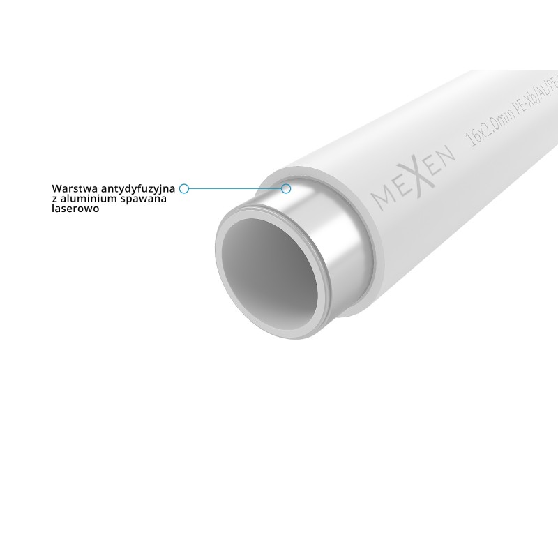 Mexen AL-L rúrka PE-Xb/AL/PE-Xb 16 x 2 mm, 600 mb - W97100-1216-600