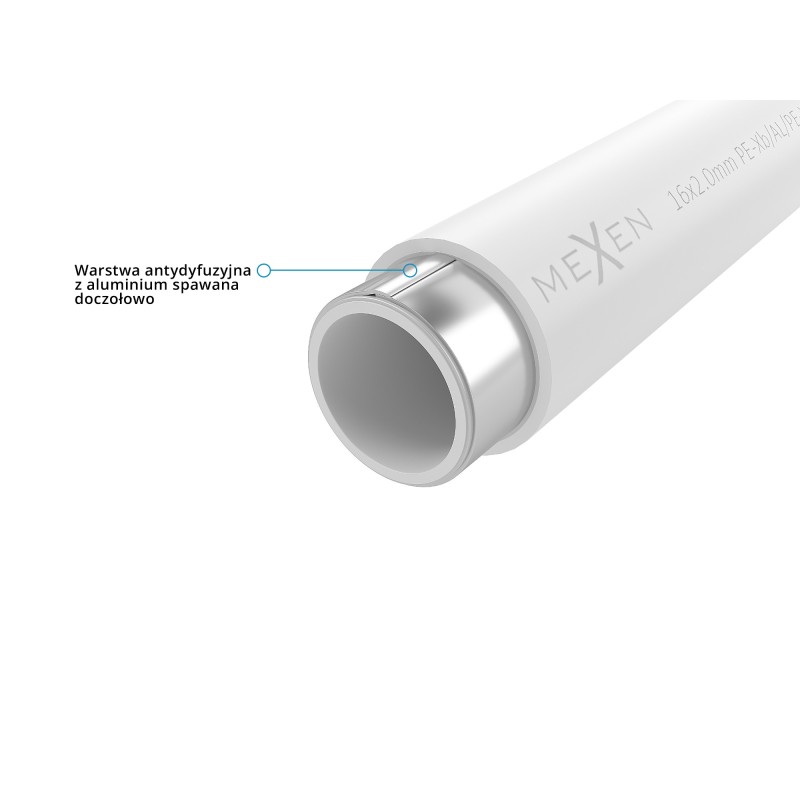 Mexen AL-O rúrka PE-Xb/AL/PE-Xb 25 x 2,5 mm, 50 m - W97105-2025-50