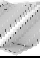 Mexen Roma sprchová kabína s otváracími dverami 70 x 120 cm, transparentná, čierna - 854-070-120-70-00