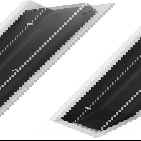 Mexen Roma sprchová kabína s otočnými dverami 80 x 120 cm, grafit, chróm - 854-080-120-01-40