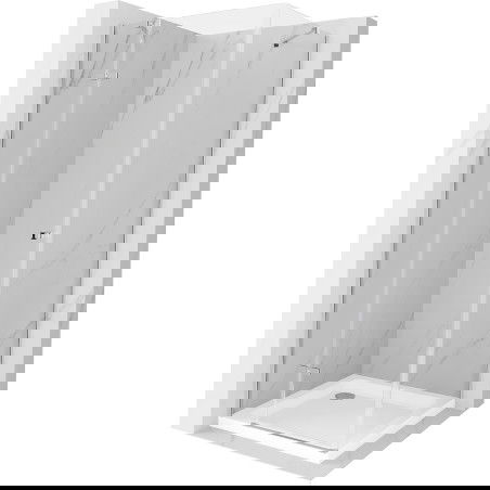 Mexen Roma sprchová kabína, kyvné dvere 70 x 70 cm, transparentnéné, chrómová + závesný bidet Flat - 854-070-070-01-00-4010
