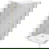 Mexen Roma sprchová kabína, kyvné dvere 70 x 90 cm, transparentnéné, zlatá + závesný bidet Flat - 854-070-090-50-00-4010