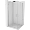 Mexen Rio štvorcový sprchovací kút 90 x 90 cm, transparentný, chróm - 860-090-090-01-00