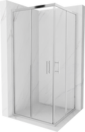 Mexen Rio štvorcový sprchový kút 90 x 90 cm, transparentný, chróm - 860-090-090-01-00