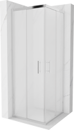 Mexen Rio štvorcový sprchovací kút 70 x 70 cm, matný, chróm - 860-070-070-01-30