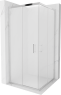 Mexen Rio štvorcový sprchovací kút 90 x 90 cm, matné sklo, chróm - 860-090-090-01-30