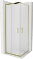 Mexen Rio štvorcový sprchový kút 70 x 70 cm, matný, zlatý - 860-070-070-50-30