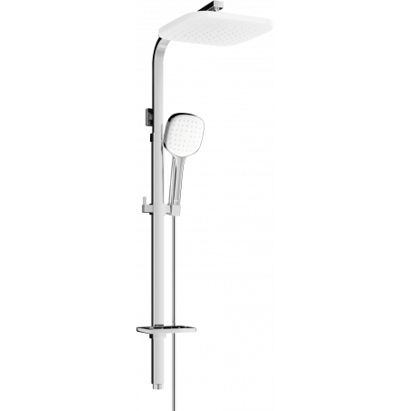 Mexen Q33 sprchový stĺp, chróm/biela - 798333395-02