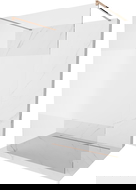 Mexen Kioto voľne stojaca sprchová stena 140 x 200 cm, priehľadná/matná 8 mm, ružové zlato - 800-140-002-60-35