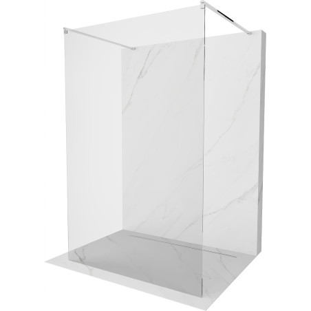 Mexen Kioto voľne stojaca sprchová stena 130 x 200 cm, transparentná 8 mm, chróm - 800-130-002-01-00