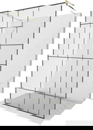 Mexen Kioto samostatná sprchová stena 120 x 200 cm, čierny vzor 8 mm, zlatá - 800-120-002-50-78