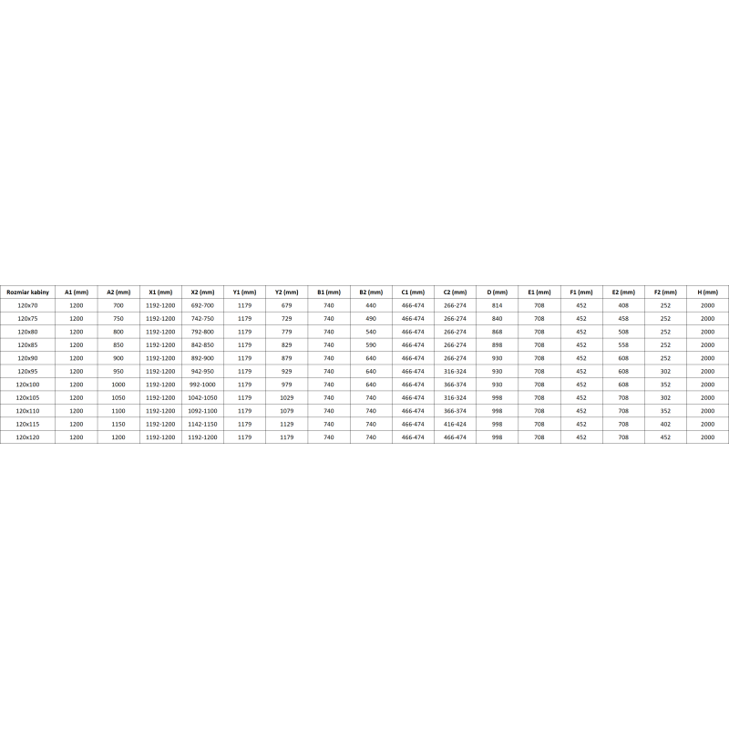 Mexen Lunar Duo sprchová kabína s otváravými dverami ľavá 120 x 70 cm, transparentná, čierna - 834-120L-070P-70-00