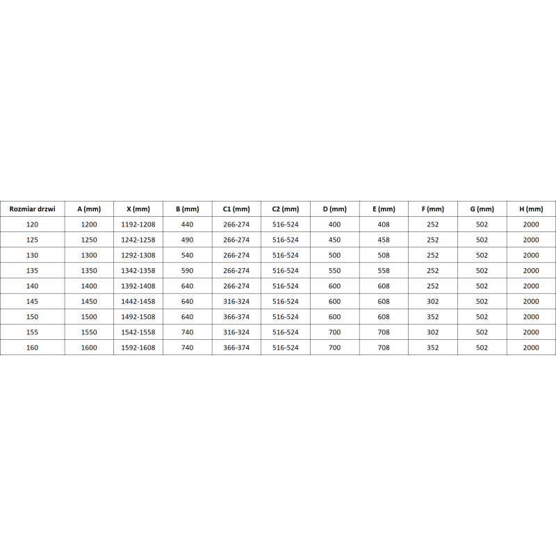 Mexen Lunar sprchové dvere otváravé ľavé 120 cm, transparentné, biele - 834S-120-050-20-00-L