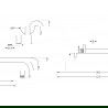 Mexen nástenné sprchové rameno 40 cm biela- 79211-20