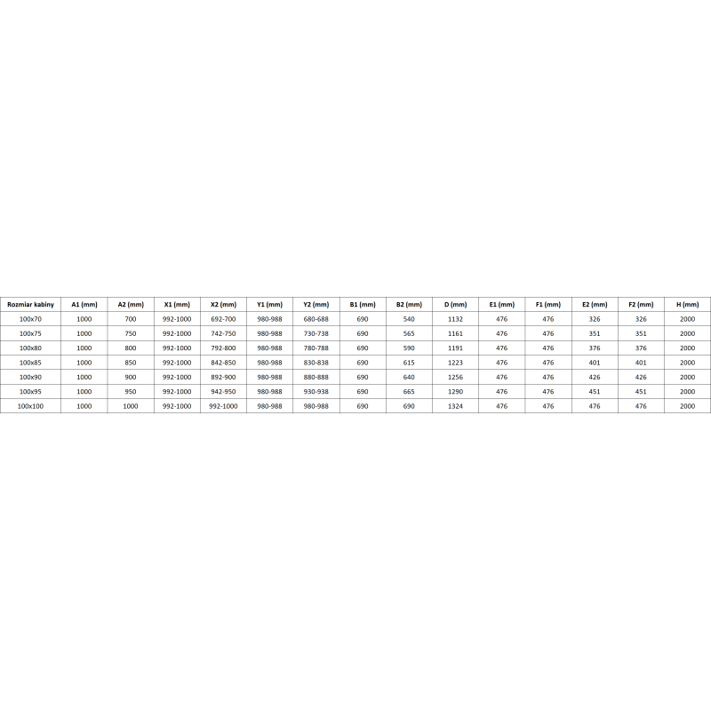 Mexen Lunar-F Duo skladacia sprchová kabína 100 x 100 cm, transparentná, biela - 836-100L-100P-20-00