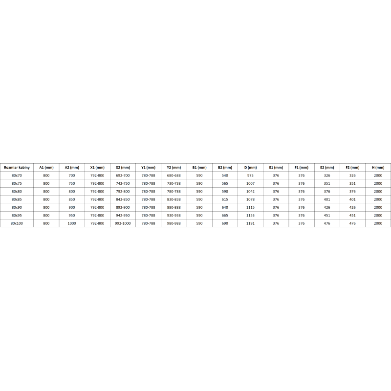 Mexen Lunar-F Duo skladacia sprchová kabína 80 x 70 cm, transparentná, kovová farba - 836-080L-070P-95-00