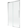 Mexen Rox vaňová stena 2-dielna posuvná 100 x 150 cm, priehľadná, chróm - 8C9-100-001-01-00