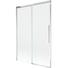 Mexen Rox dvojkrídlový posuvný vaničkový paraván 120 x 150 cm, transparentný, chróm - 8C9-120-001-01-00