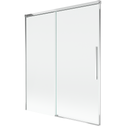 Mexen Rox posuvná dvojkrídlová vaňová zástena 140 x 150 cm, transparentná, chróm - 8C9-140-001-01-00