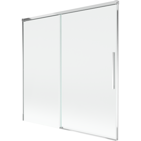 Mexen Rox rozťahovacia vaňová zástena s 2 krídlami 160 x 150 cm, transparentná, chróm - 8C9-160-001-01-00