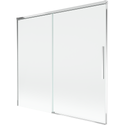 Mexen Rox dvojkrídlová zasúvacia vaňová zástena 170 x 150 cm, transparentná, chrómová - 8C9-170-001-01-00