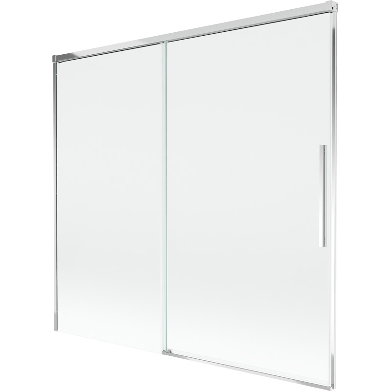 Mexen Rox dvojkrídlová zasúvacia vaňová zástena 170 x 150 cm, transparentná, chrómová - 8C9-170-001-01-00