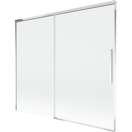 Mexen Rox roztiahnuteľná dvojkrídlová vaňová zástena 180 x 150 cm, transparentná, chrómová - 8C9-180-001-01-00