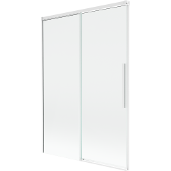 Mexen Rox rozťahovacia dvojkrídlová vaňová zástena 120 x 150 cm, priehľadná, biela - 8C9-120-001-20-00