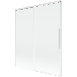 Mexen Rox sprchový paravan 2-krídlový posuvný 140 x 150 cm, transparentný, biely - 8C9-140-001-20-00