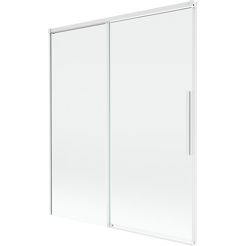 Mexen Rox posuvná vaňová zástená 2-krídlová 140 x 150 cm, transparentná, biela - 8C9-140-001-20-00