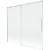 Mexen Rox dvojkrídlová posuvná vaňová zástena 170 x 150 cm, transparentná, biela - 8C9-170-001-20-00