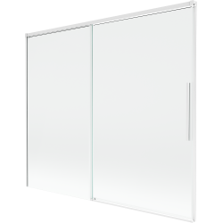 Mexen Rox dvojkrídlové posúvacie vaňové zásteny 180 x 150 cm, transparentné, biele - 8C9-180-001-20-00