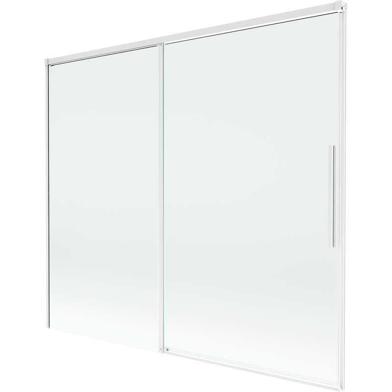Mexen Rox dvojkrídlové posúvacie vaňové zásteny 180 x 150 cm, transparentné, biele - 8C9-180-001-20-00