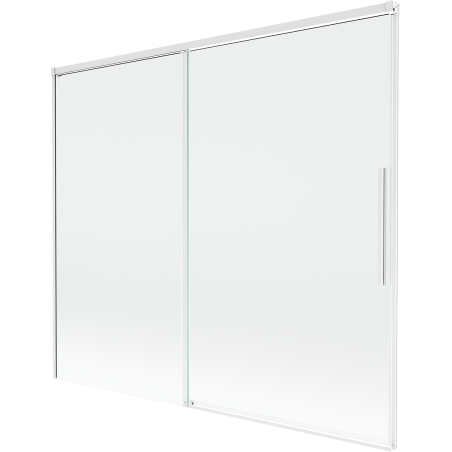 Mexen Rox dvojkrídlové posúvacie vaňové zásteny 180 x 150 cm, transparentné, biele - 8C9-180-001-20-00