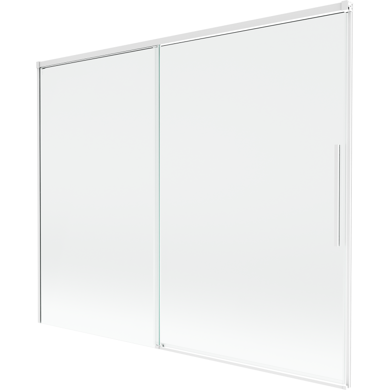 Mexen Rox sprchovací paravan 2-krídlový posuvný 190 x 150 cm, priehľadný, biely - 8C9-190-001-20-00