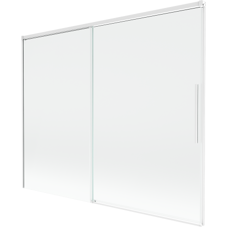 Mexen Rox sprchovací paravan 2-krídlový posuvný 190 x 150 cm, priehľadný, biely - 8C9-190-001-20-00