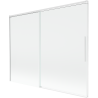 Mexen Rox sprchovací paravan 2-krídlový posuvný 190 x 150 cm, priehľadný, biely - 8C9-190-001-20-00