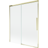Mexen Rox sprchová stena do vane, 2-krídlová posuvná 140 x 150 cm, priehľadná, zlatá - 8C9-140-001-50-00