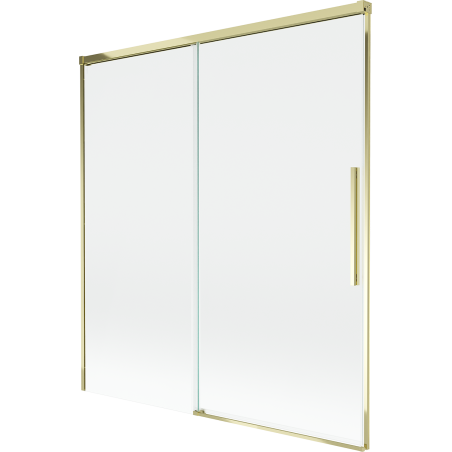 Mexen Rox vaňová zástena 2-krídlová posuvná 150 x 150 cm, transparentná, zlatá - 8C9-150-001-50-00