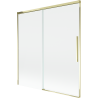 Mexen Rox sprchová zástenka dvojkrídlová posuvná 150 x 150 cm, transparentná, zlatá - 8C9-150-001-50-00