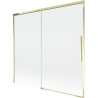 Mexen Rox sprchová stena dvojkrídlová posuvná 170 x 150 cm, transparentná, zlatá - 8C9-170-001-50-00