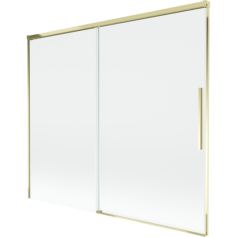 Mexen Rox sprchová stena 2-krídlová posuvná 180 x 150 cm, transparentná, zlatá - 8C9-180-001-50-00