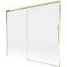 Mexen Rox dvojkrídlový posuvný vaňový panel 190 x 150 cm, transparentný, zlatý - 8C9-190-001-50-00