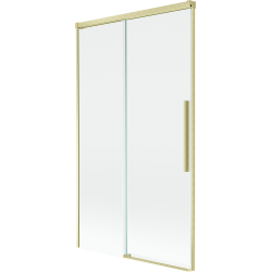 Mexen Rox rozťahovací vaňový záves so 2 krídlami 100 x 150 cm, transparentný, zlatý brúsený - 8C9-100-001-55-00