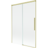 Mexen Rox sprchová zástena 2-krídlová posuvná 120 x 150 cm, transparentná, zlatá kartáčovaná - 8C9-120-001-55-00